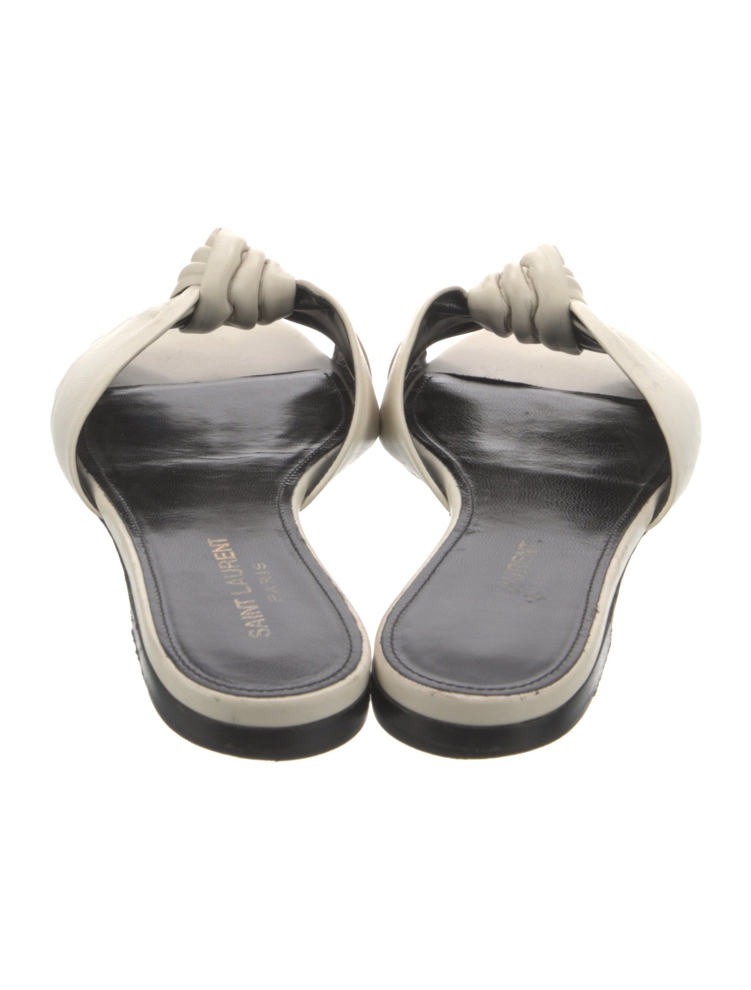 Saint Laurent Leather Slides